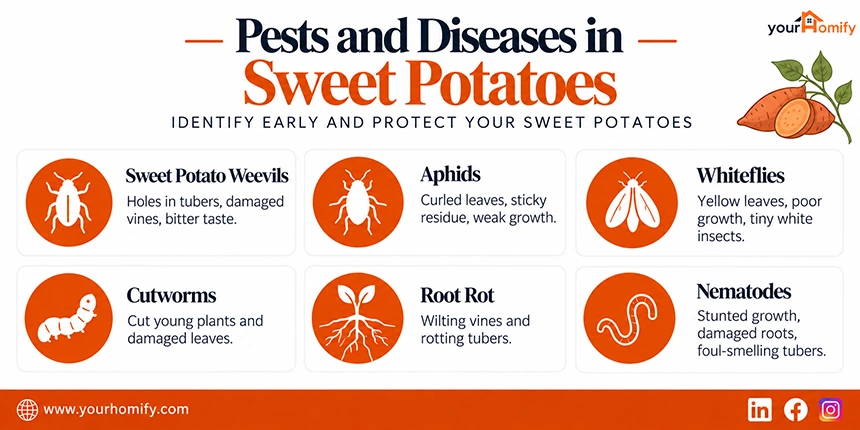 Pests and Diseases in Sweet Potatoes
