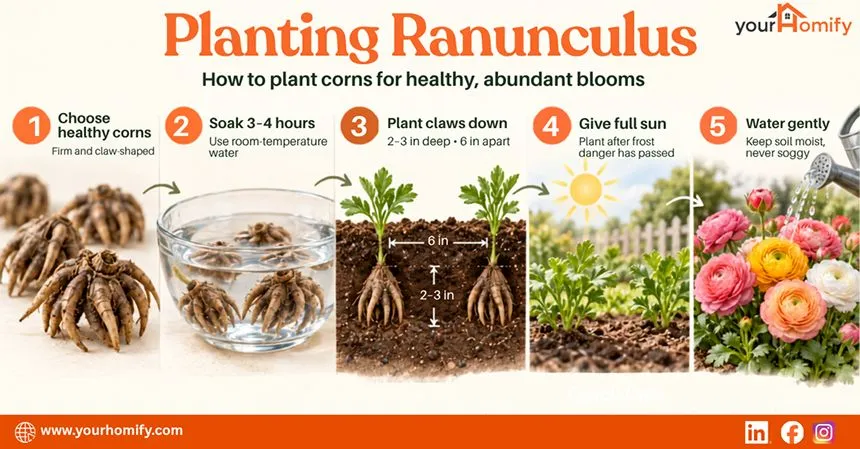 Planting Ranunculus