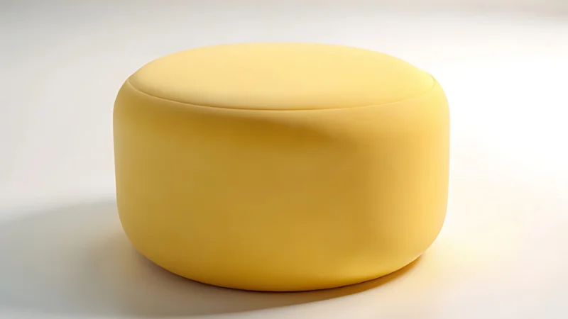 Elegant pouf for modern home decor