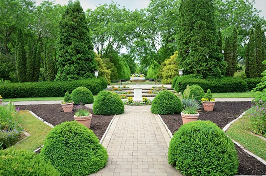 Properly Landscaped Garden