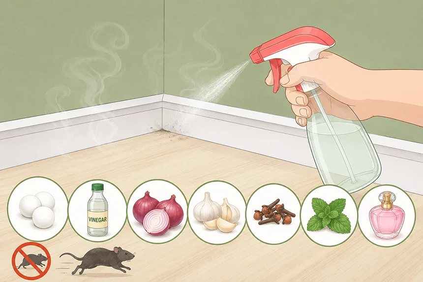 Spray odour items