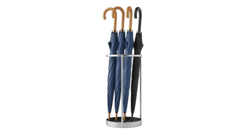 Umbrella stand for home entryway