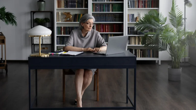 Writing Desk featured in home office decor