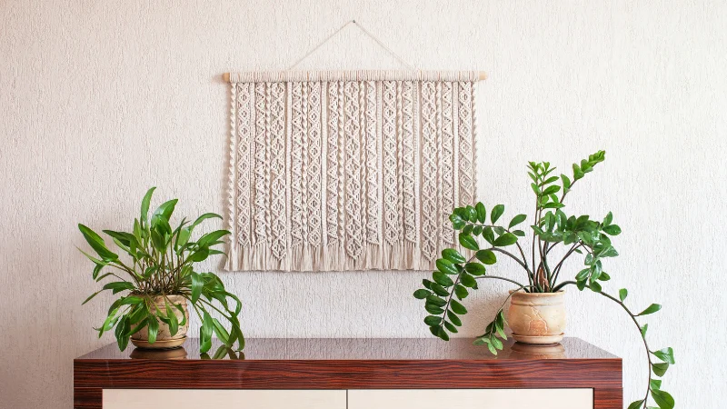 Yarn wall hanging for stylish home decor
