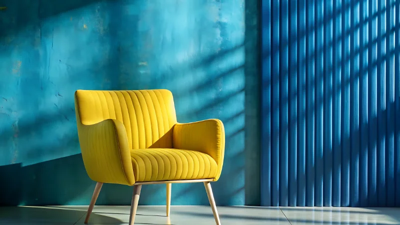 Yellow Accent Chair featured in home decor