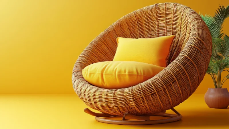 Yellow Cushions featured in home decor
