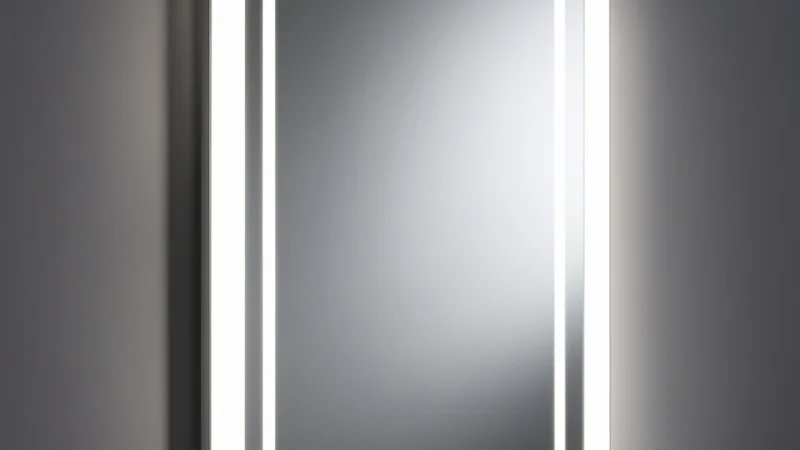 Edge-Lit Mirror for bedroom