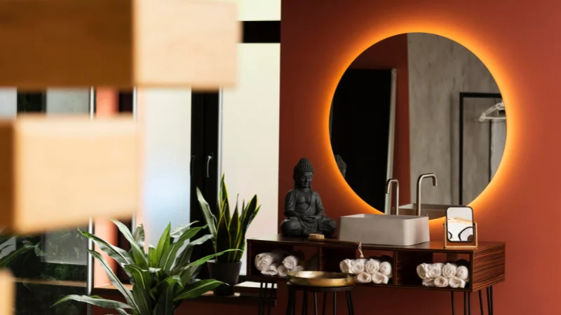 Stylish Edge-Lit Mirror for home