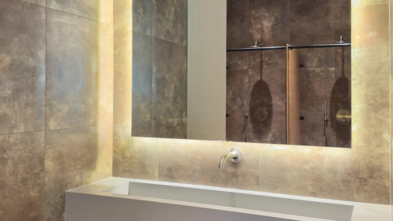 Modern Edge-Lit Mirror