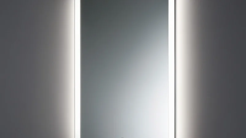 Illuminated Edge-Lit Mirror