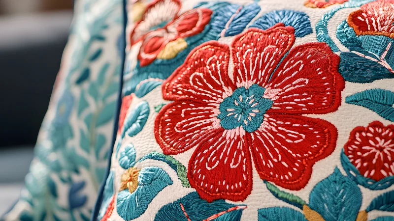 Luxury Embroidered Cushion