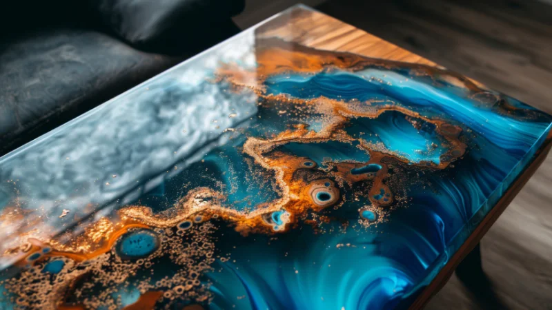 Wooden Epoxy Table