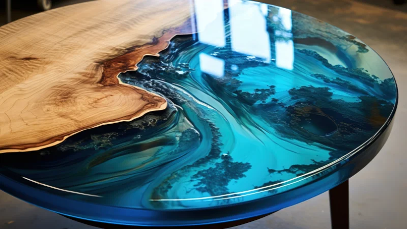 Decorative Epoxy Table