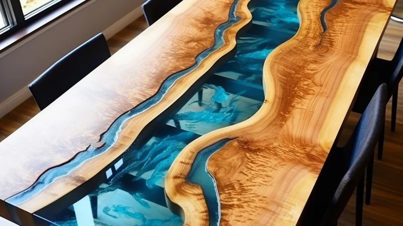 Epoxy Dining Table for home
