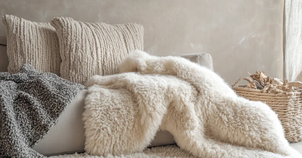 Warm Faux Fur Throw