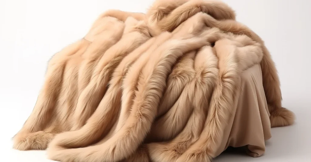 Plush Faux Fur Throw