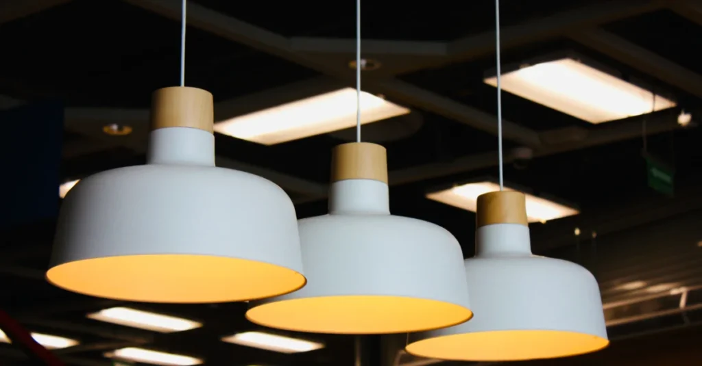 Glass pendant light for home decor