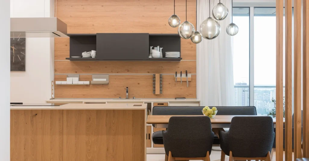 Glass pendant lighting for interiors
