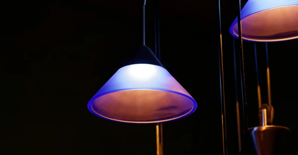 Elegant glass ceiling pendant