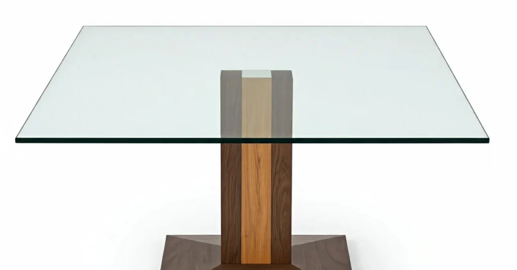 Modern glass table for home decor
