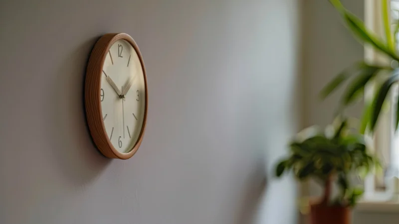 Contemporary wall clock for home decor