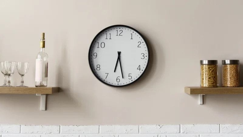 Living room wall clock for home