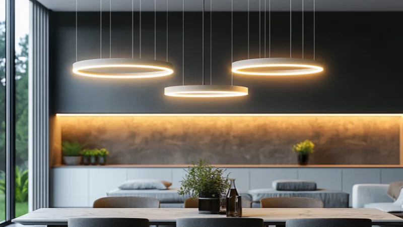 Ceiling lighting fixtures for indoor spaces
