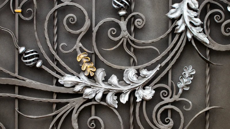 Elegant iron wall decor for home