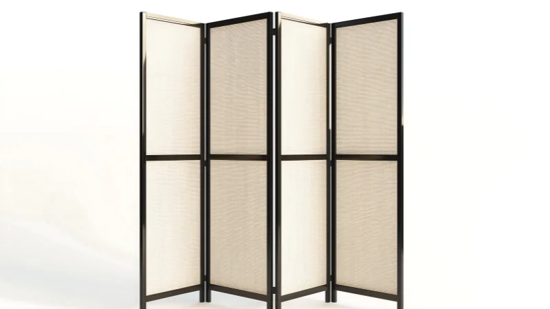Decorative Japanese folding screen