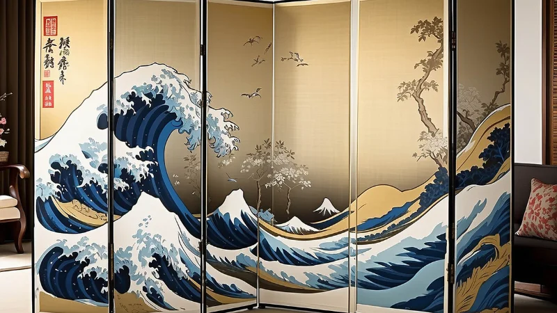 Japanese room divider for home decor