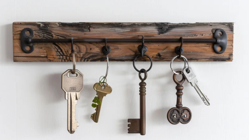 Modern key holder rack for home decor