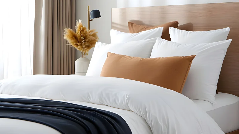 Linen bedding set for home decor