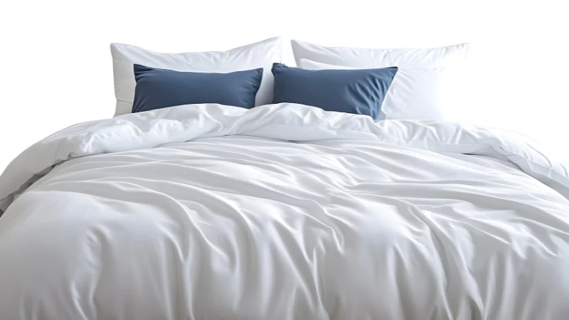 Beige linen bedding for bedroom