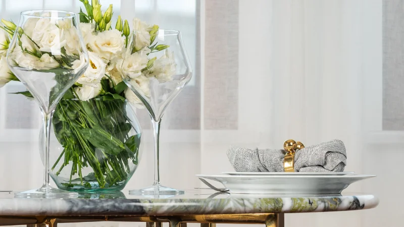 Modern marble top furniture for home