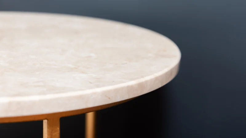 Marble top table for living room