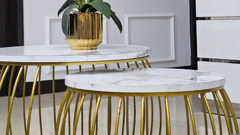 Contemporary marble top table