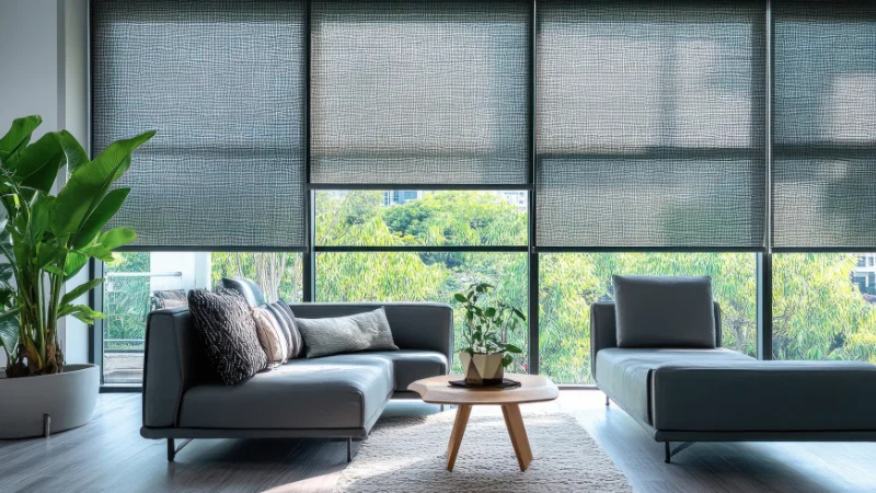 Modern motorized blinds for home