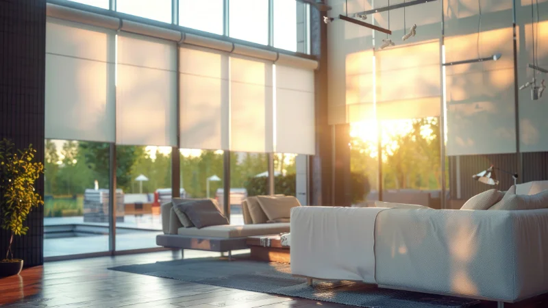 Automatic motorized blinds for windows