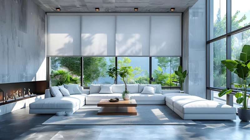 Stylish motorized blinds for home decor