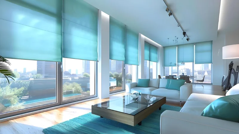 Remote control motorized blinds for windows