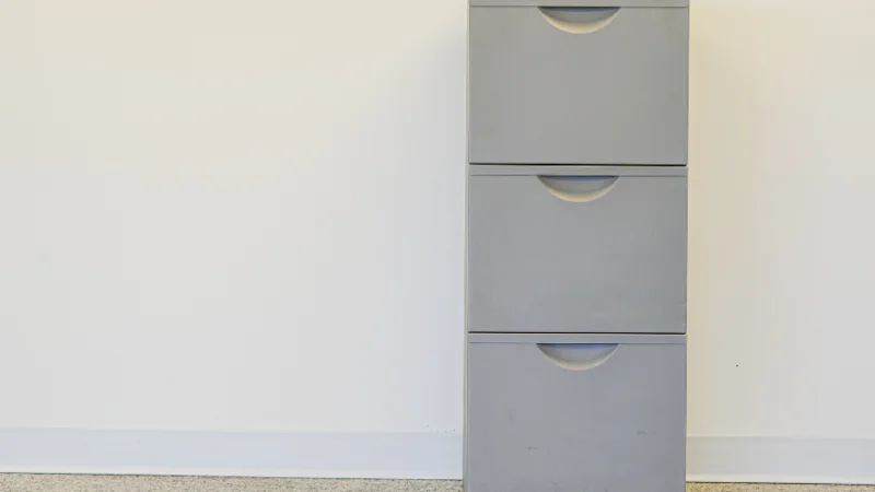 Narrow cabinet for home storage