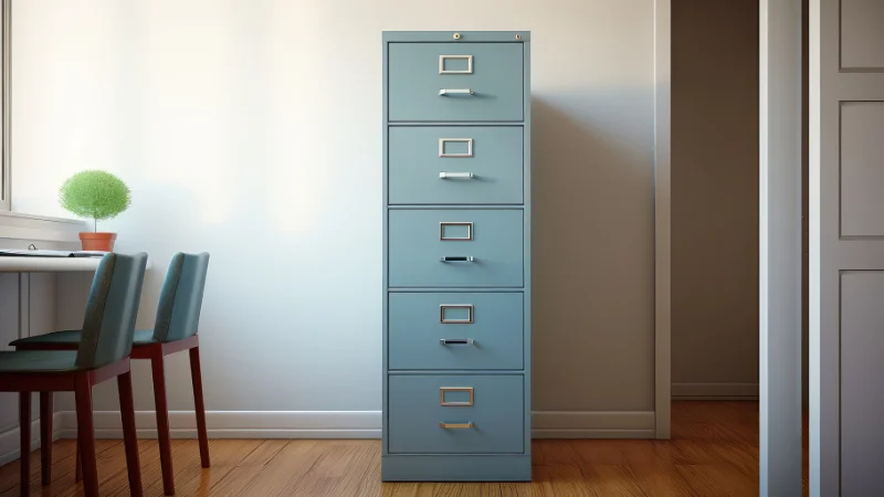 Modern narrow cabinet for home