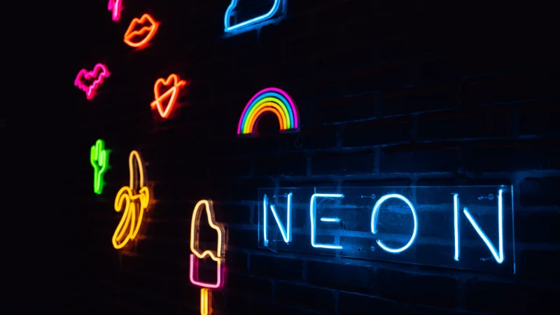 Neon wall sign for home decor