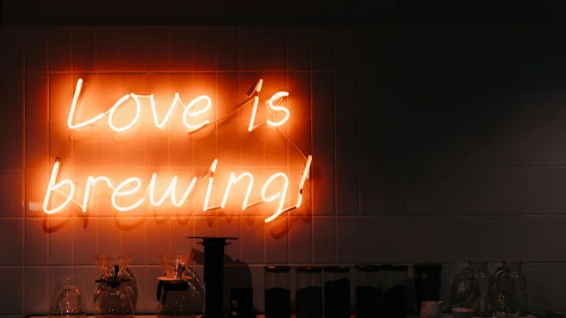 LED neon wall sign for room decor