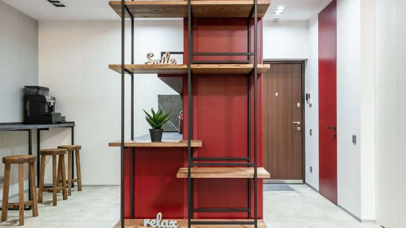 Open shelving unit for home storage