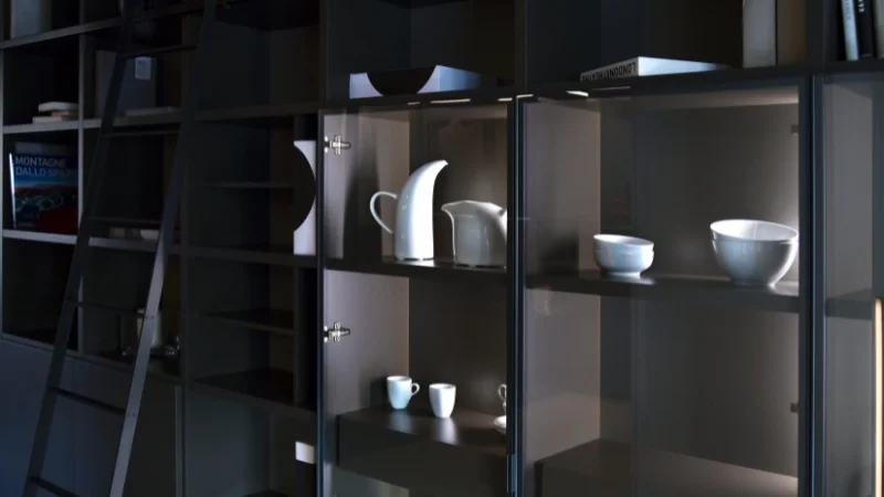 Stylish open shelving unit for home decor
