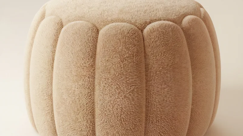 Comfortable pouf for home seating