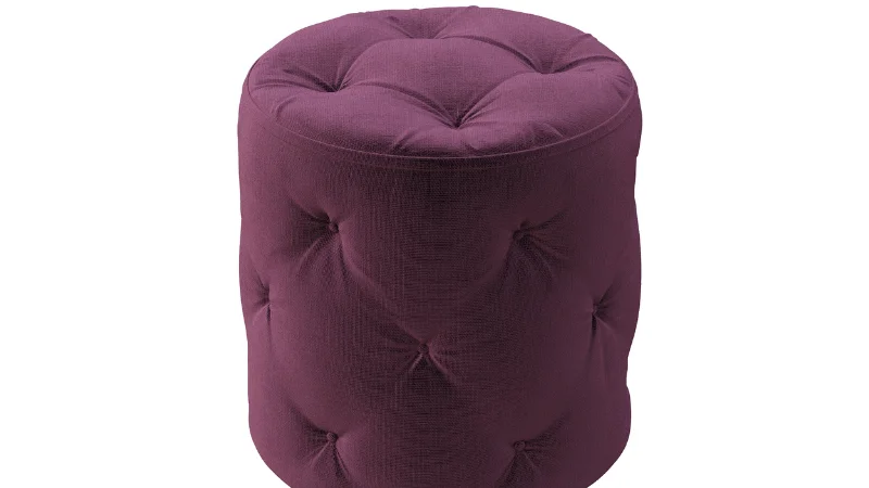 Decorative pouf design for interior