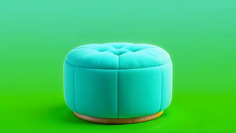 Contemporary pouf seating for home