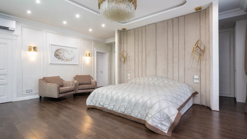 Comfortable quilted bedspread for bed